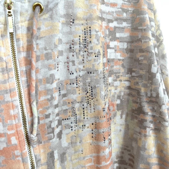 Chico's Zenergy Size 2 or Large Gemstone Jacket Blouse Shirt Top Fall Winter - Picture 5 of 9